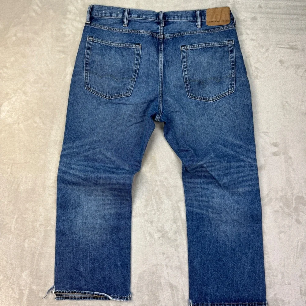 American Eagle‎ Bootcut Jeans Mens 38x30  Blue Y2K Vintage Faded Wash